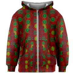 In Time For The Season Of Christmas Kids  Zipper Hoodie Without Drawstring by pepitasart