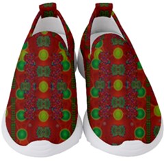 In Time For The Season Of Christmas Kids  Slip On Sneakers