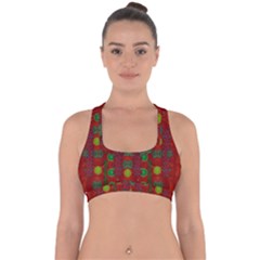 In Time For The Season Of Christmas Cross Back Hipster Bikini Top 