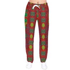 In Time For The Season Of Christmas Women velvet Drawstring Pants