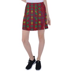 In Time For The Season Of Christmas Tennis Skirt