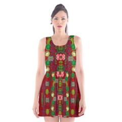 In Time For The Season Of Christmas An Jule Scoop Neck Skater Dress by pepitasart