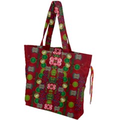 In Time For The Season Of Christmas An Jule Drawstring Tote Bag by pepitasart