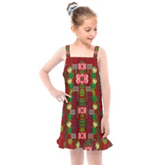 In Time For The Season Of Christmas An Jule Kids  Overall Dress by pepitasart