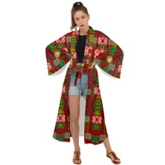 In Time For The Season Of Christmas An Jule Maxi Kimono by pepitasart