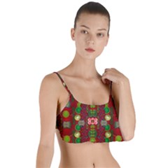 In Time For The Season Of Christmas An Jule Layered Top Bikini Top  by pepitasart