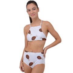 Turkey Leg Pattern - Thanksgiving High Waist Tankini Set