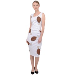 Turkey Leg Pattern - Thanksgiving Sleeveless Pencil Dress