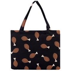 Turkey Leg Pattern - Thanksgiving Mini Tote Bag