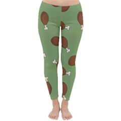 Turkey Leg Pattern - Thanksgiving Classic Winter Leggings