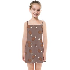 Turkey Leg Pattern - Thanksgiving Kids  Summer Sun Dress by Valentinaart