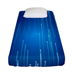 Abstract Rain Space Fitted Sheet (single Size)