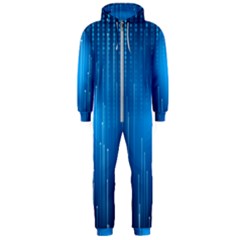 Abstract Rain Space Hooded Jumpsuit (men) 