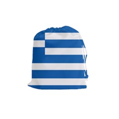 Greece Flag Greek Flag Drawstring Pouch (medium)