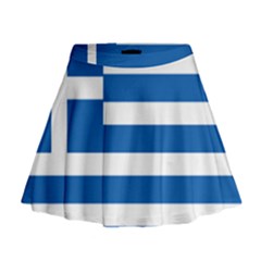 Greece Flag Greek Flag Mini Flare Skirt by FlagGallery