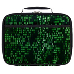 Abstract Plaid Green Full Print Lunch Bag