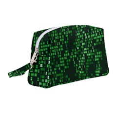 Abstract Plaid Green Wristlet Pouch Bag (medium) by HermanTelo