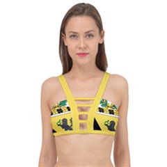 Coat Of Arms Of United States Army 124th Cavalry Regiment Cage Up Bikini Top by abbeyz71