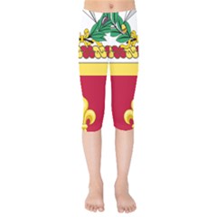 Coat Of Arms Of United States Army 131st Field Artillery Regiment Kids  Capri Leggings  by abbeyz71