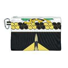 Coat Of Arms Of United States Army 49th Finance Battalion Canvas Cosmetic Bag (large)