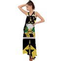 Coat of Arms of United States Army 49th Finance Battalion V-Neck Chiffon Maxi Dress View1