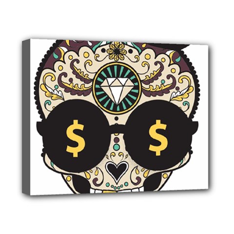 Big Money Head Canvas 10  X 8  (stretched) by merchvalley