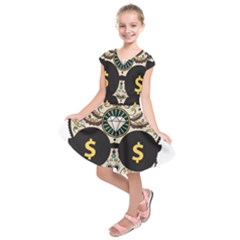 Big Money Head Kids  Short Sleeve Dress