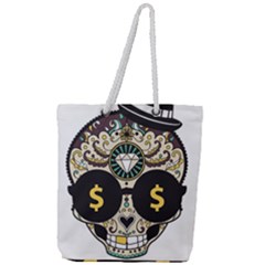 Big Money Head Full Print Rope Handle Tote (large) by merchvalley