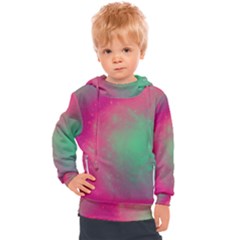 Effet Galaxy Rose/vert Kids  Hooded Pullover by kcreatif