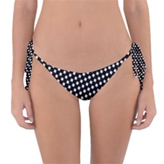 Formes Carreaux Blanc/noir Reversible Bikini Bottom by kcreatif