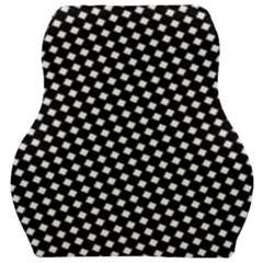 Formes Carreaux Blanc/noir Car Seat Velour Cushion  by kcreatif