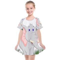 Elephant Girl Kids  Smock Dress by bloomgirldresses