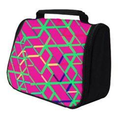 Abstrait Neon Rose Full Print Travel Pouch (small)