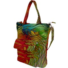 Texture Art Color Pattern Shoulder Tote Bag by Sapixe
