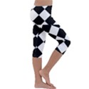 Grid Domino Bank And Black Kids  Lightweight Velour Capri Leggings  View3