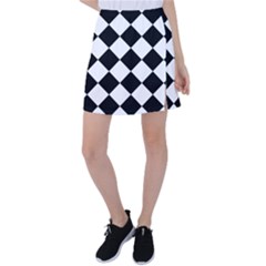 Grid Domino Bank And Black Tennis Skirt