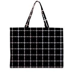 Pattern Carreaux Blanc/noir Zipper Mini Tote Bag by kcreatif