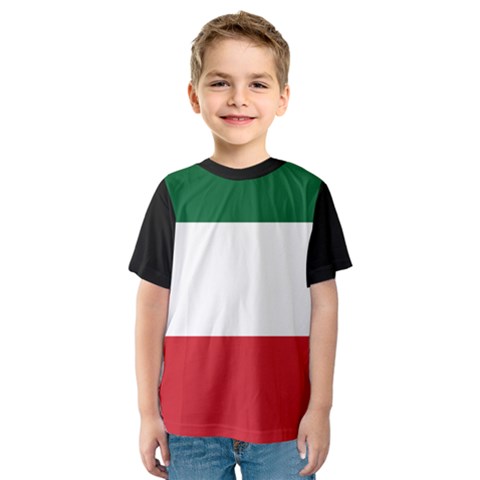 Flag Patriote Quebec Patriot Red Green White Modern French Canadian Separatism Black Background Kids  Sport Mesh Tee by Quebec