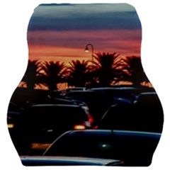 Urban Sunset Scene, Punta Del Este   Uruguay Car Seat Velour Cushion  by dflcprintsclothing