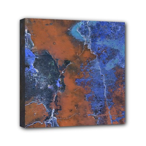 Grunge Colorful Abstract Texture Print Mini Canvas 6  x 6  (Stretched)