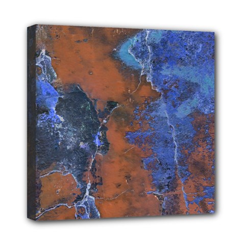 Grunge Colorful Abstract Texture Print Mini Canvas 8  X 8  (stretched)