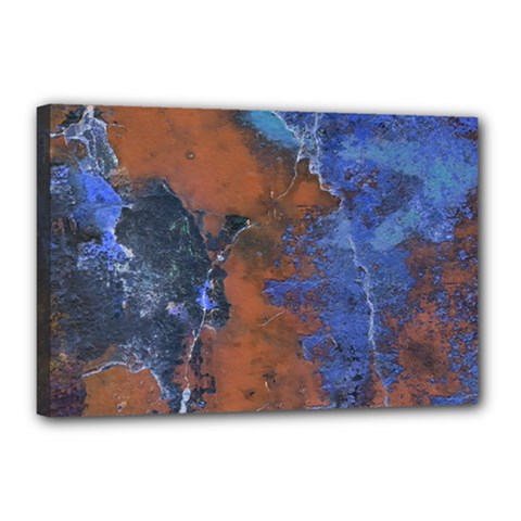 Grunge Colorful Abstract Texture Print Canvas 18  X 12  (stretched) by dflcprintsclothing