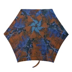Grunge Colorful Abstract Texture Print Mini Folding Umbrellas by dflcprintsclothing