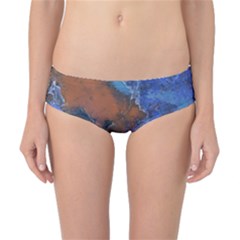 Grunge Colorful Abstract Texture Print Classic Bikini Bottoms