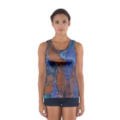 Grunge Colorful Abstract Texture Print Sport Tank Top 