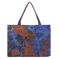 Grunge Colorful Abstract Texture Print Zipper Medium Tote Bag