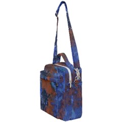 Grunge Colorful Abstract Texture Print Crossbody Day Bag by dflcprintsclothing
