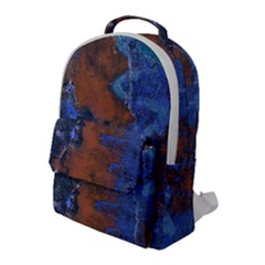 Grunge Colorful Abstract Texture Print Flap Pocket Backpack (Large)