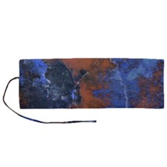 Grunge Colorful Abstract Texture Print Roll Up Canvas Pencil Holder (M)