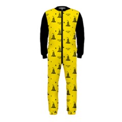 Gadsden Flag Don t Tread On Me Yellow And Black Pattern With American Stars Onepiece Jumpsuit (kids) by snek